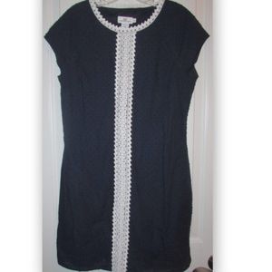 VINEYARD VINES Navy Blue Embroidery Cap Dress 8